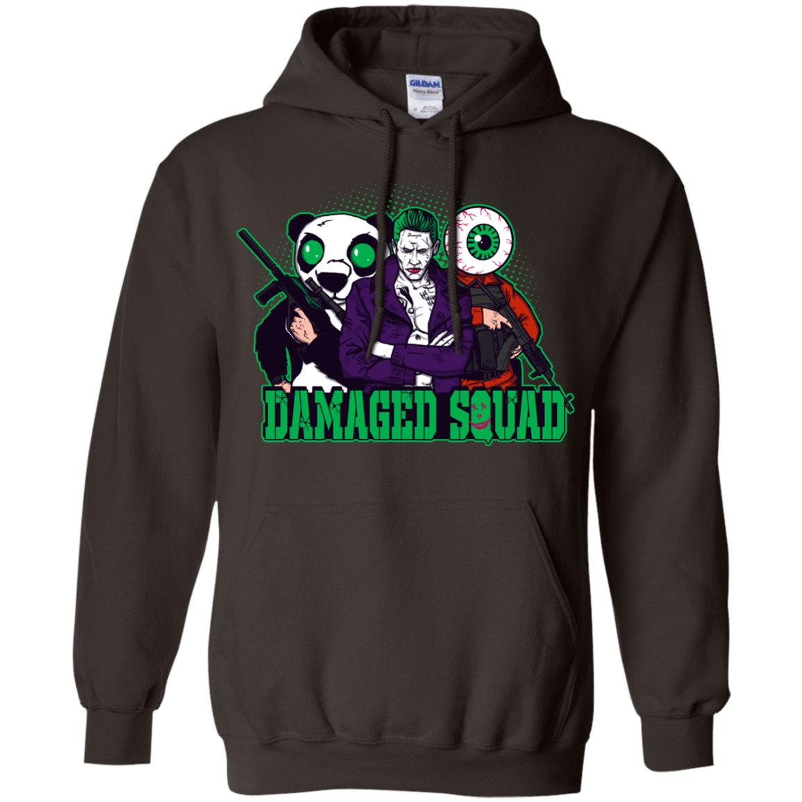 Sweatshirts Dark Chocolate / Small Damaged Squad Pullover Hoodie