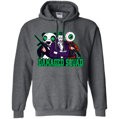 Sweatshirts Dark Heather / Small Damaged Squad Pullover Hoodie