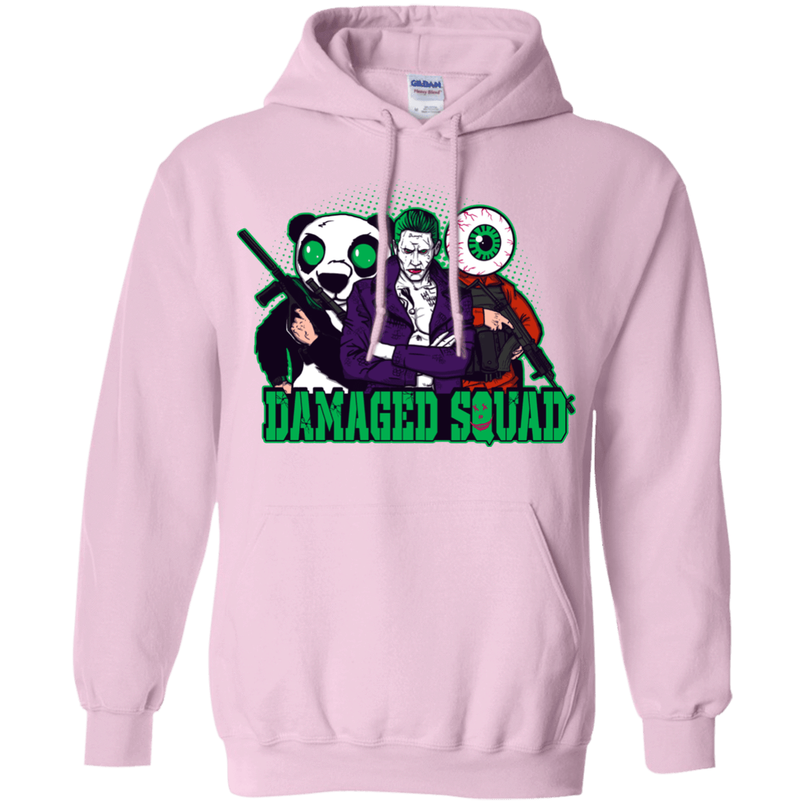 Sweatshirts Light Pink / Small Damaged Squad Pullover Hoodie