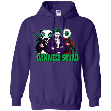 Sweatshirts Purple / Small Damaged Squad Pullover Hoodie