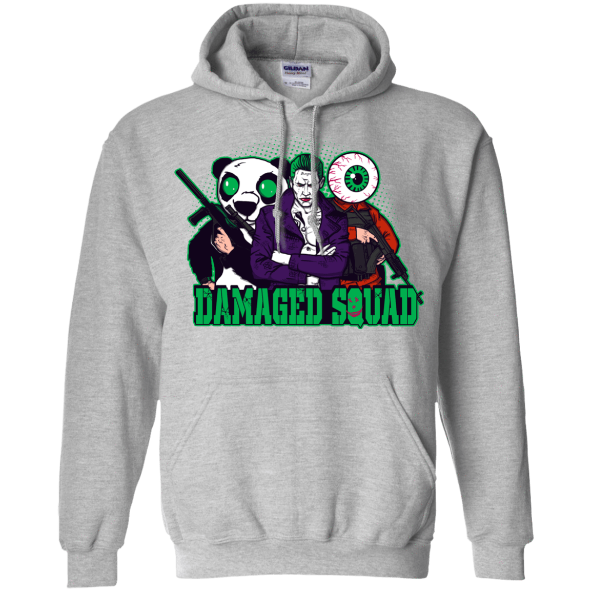 Sweatshirts Sport Grey / Small Damaged Squad Pullover Hoodie