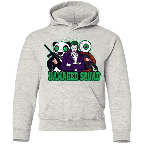 Sweatshirts Ash / YS Damaged Squad Youth Hoodie