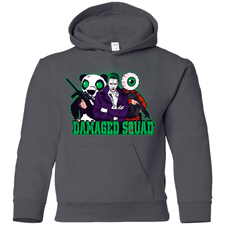 Sweatshirts Charcoal / YS Damaged Squad Youth Hoodie