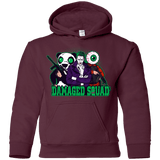 Sweatshirts Maroon / YS Damaged Squad Youth Hoodie