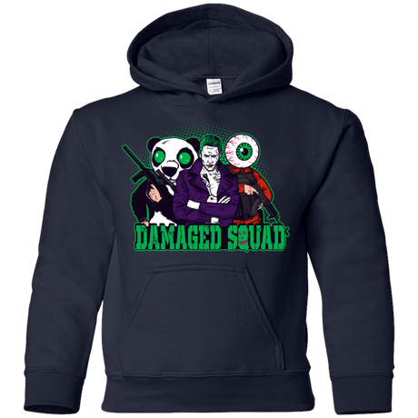 Sweatshirts Navy / YS Damaged Squad Youth Hoodie