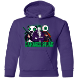 Sweatshirts Purple / YS Damaged Squad Youth Hoodie