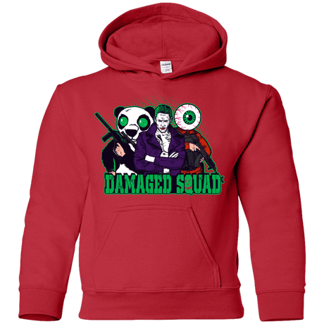 Sweatshirts Red / YS Damaged Squad Youth Hoodie