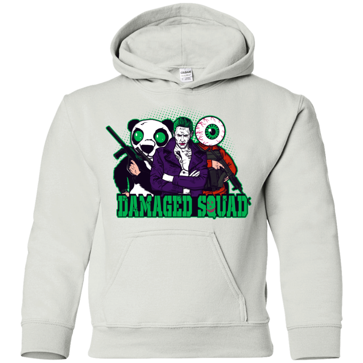Sweatshirts White / YS Damaged Squad Youth Hoodie