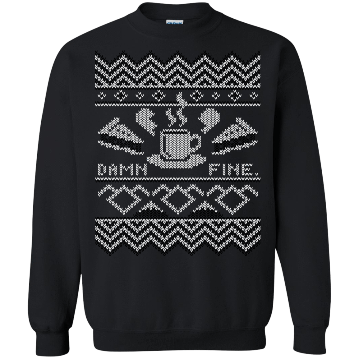 Sweatshirts Black / Small Damn Fine Sweater_mephias Crewneck Sweatshirt