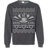 Sweatshirts Dark Heather / Small Damn Fine Sweater_mephias Crewneck Sweatshirt