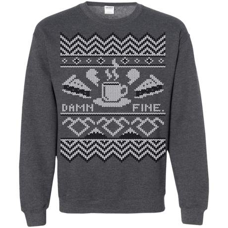 Sweatshirts Dark Heather / Small Damn Fine Sweater_mephias Crewneck Sweatshirt