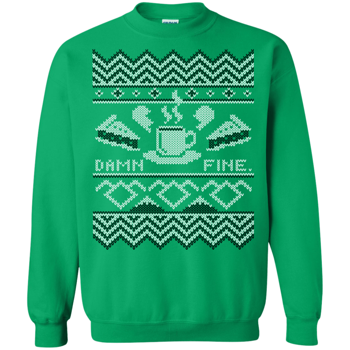 Sweatshirts Irish Green / Small Damn Fine Sweater_mephias Crewneck Sweatshirt