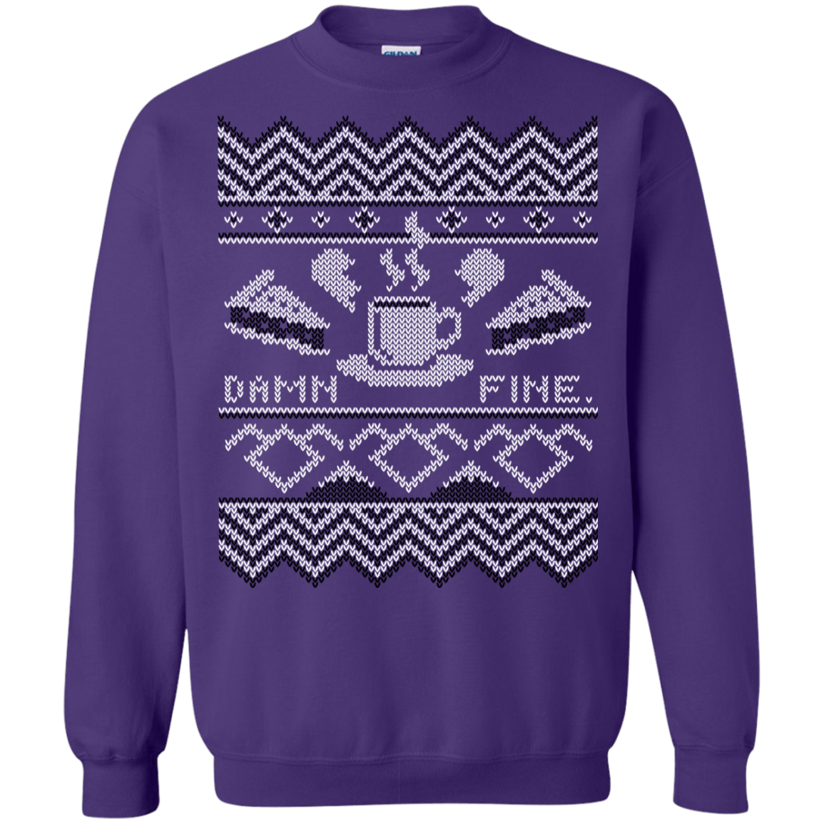 Sweatshirts Purple / Small Damn Fine Sweater_mephias Crewneck Sweatshirt