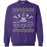 Sweatshirts Purple / Small Damn Fine Sweater_mephias Crewneck Sweatshirt