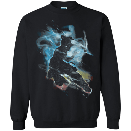 Sweatshirts Black / Small Dancing With Elements Korra Crewneck Sweatshirt