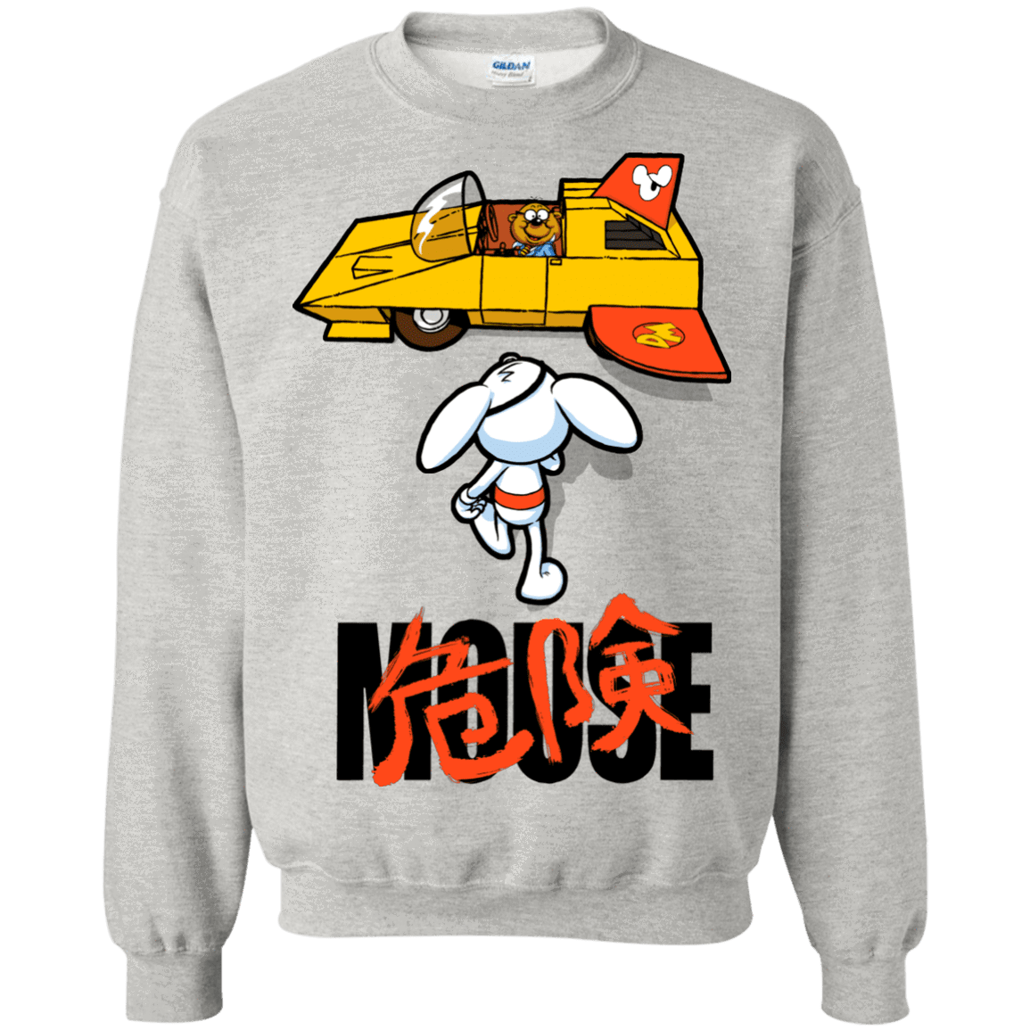 Sweatshirts Ash / Small Danger Akira Mouse Crewneck Sweatshirt