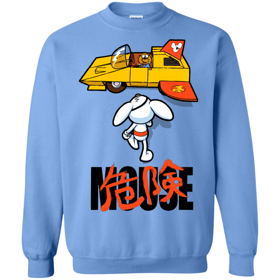 Sweatshirts Carolina Blue / Small Danger Akira Mouse Crewneck Sweatshirt