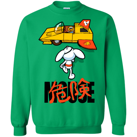 Sweatshirts Irish Green / Small Danger Akira Mouse Crewneck Sweatshirt