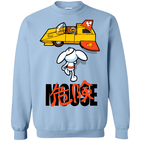 Sweatshirts Light Blue / Small Danger Akira Mouse Crewneck Sweatshirt