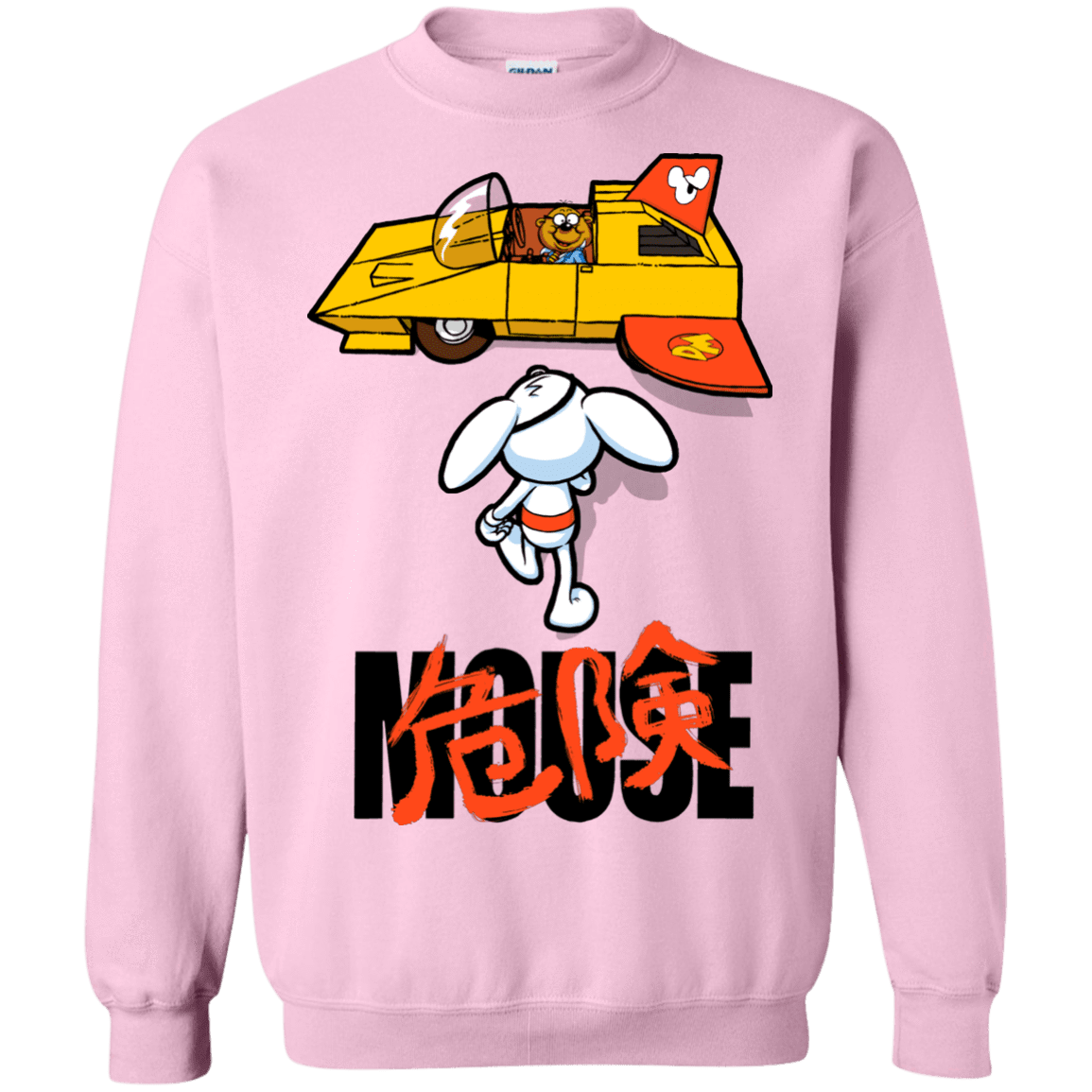 Sweatshirts Light Pink / Small Danger Akira Mouse Crewneck Sweatshirt