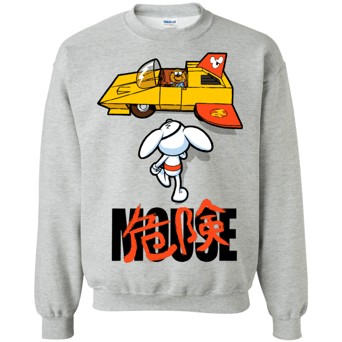 Sweatshirts Sport Grey / Small Danger Akira Mouse Crewneck Sweatshirt