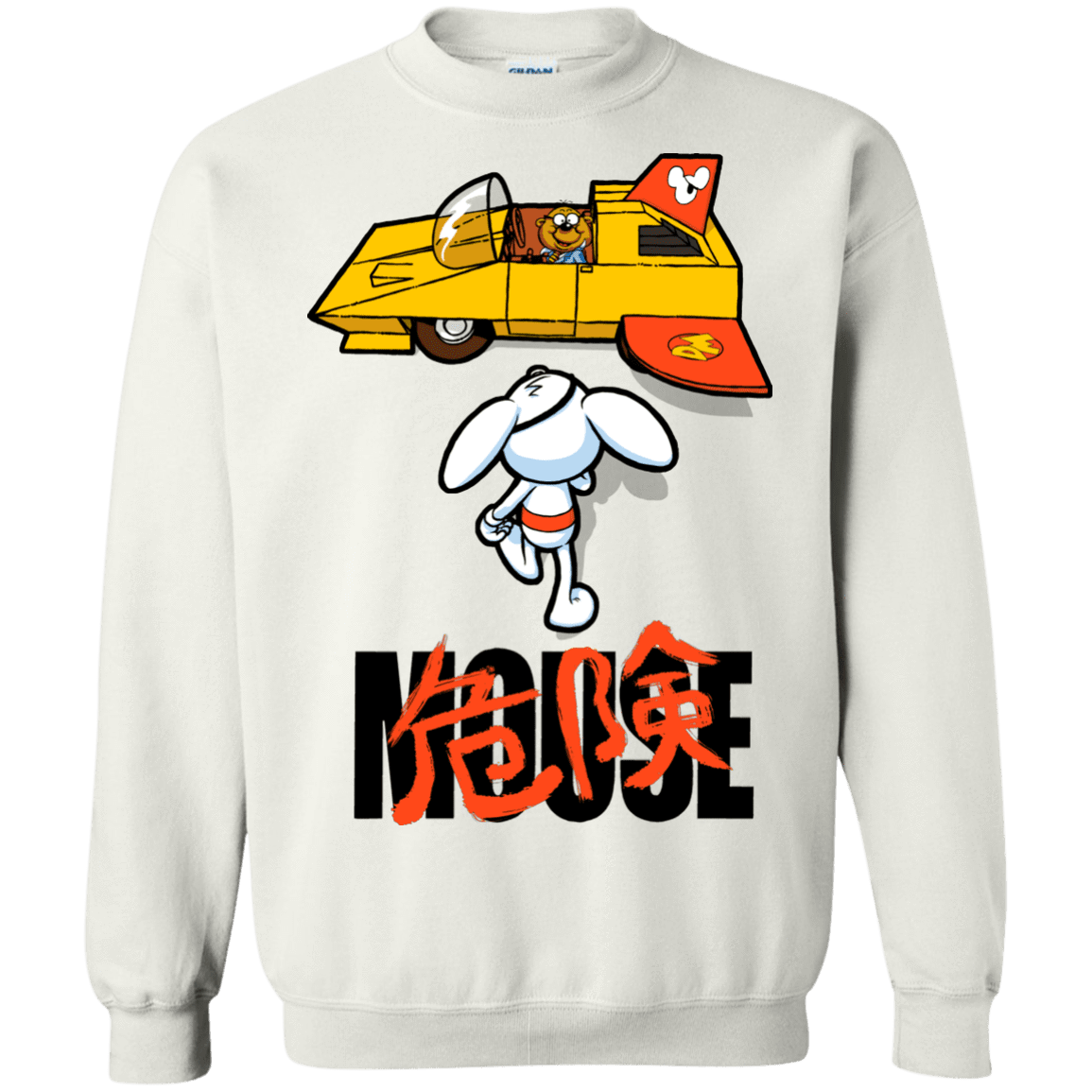 Sweatshirts White / Small Danger Akira Mouse Crewneck Sweatshirt