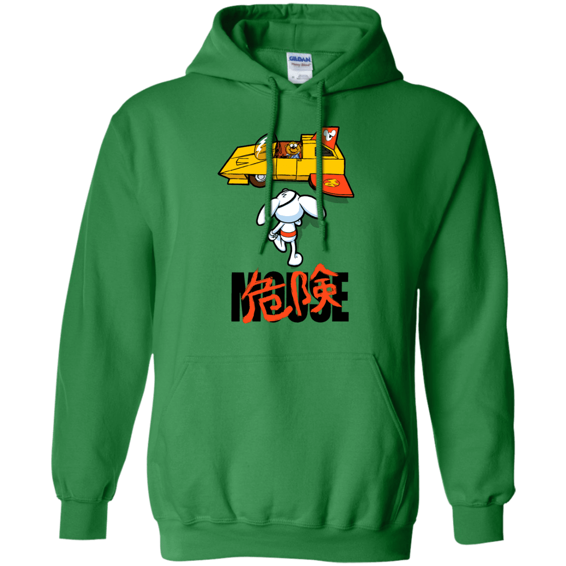 Sweatshirts Irish Green / Small Danger Akira Mouse Pullover Hoodie