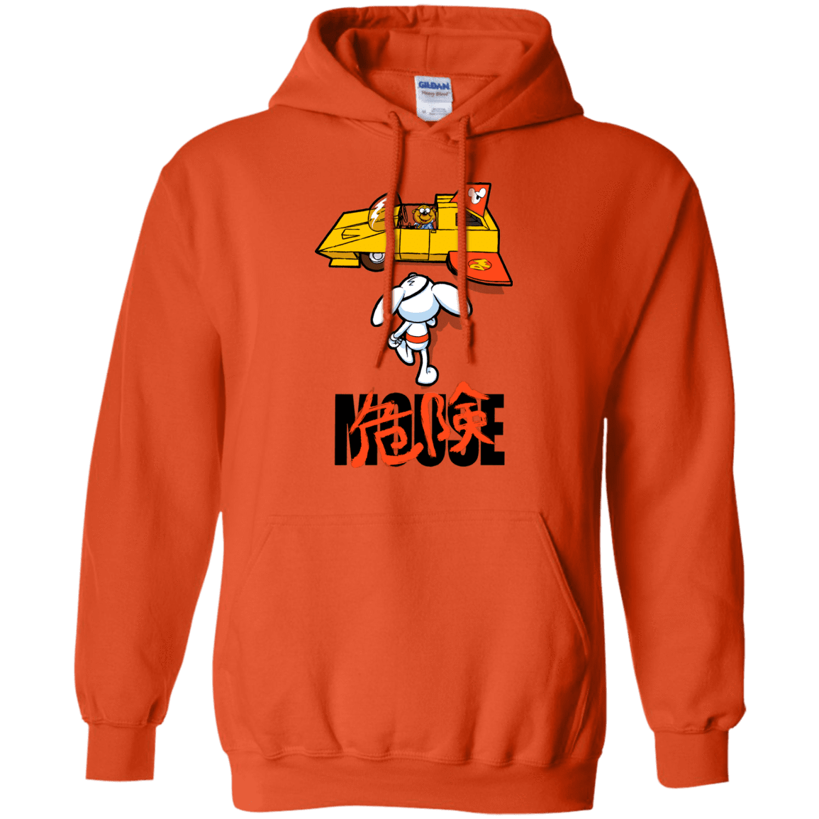 Sweatshirts Orange / Small Danger Akira Mouse Pullover Hoodie