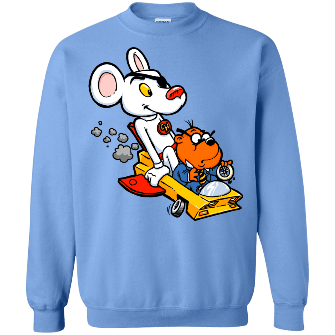 Sweatshirts Carolina Blue / Small Danger Mouse Crewneck Sweatshirt