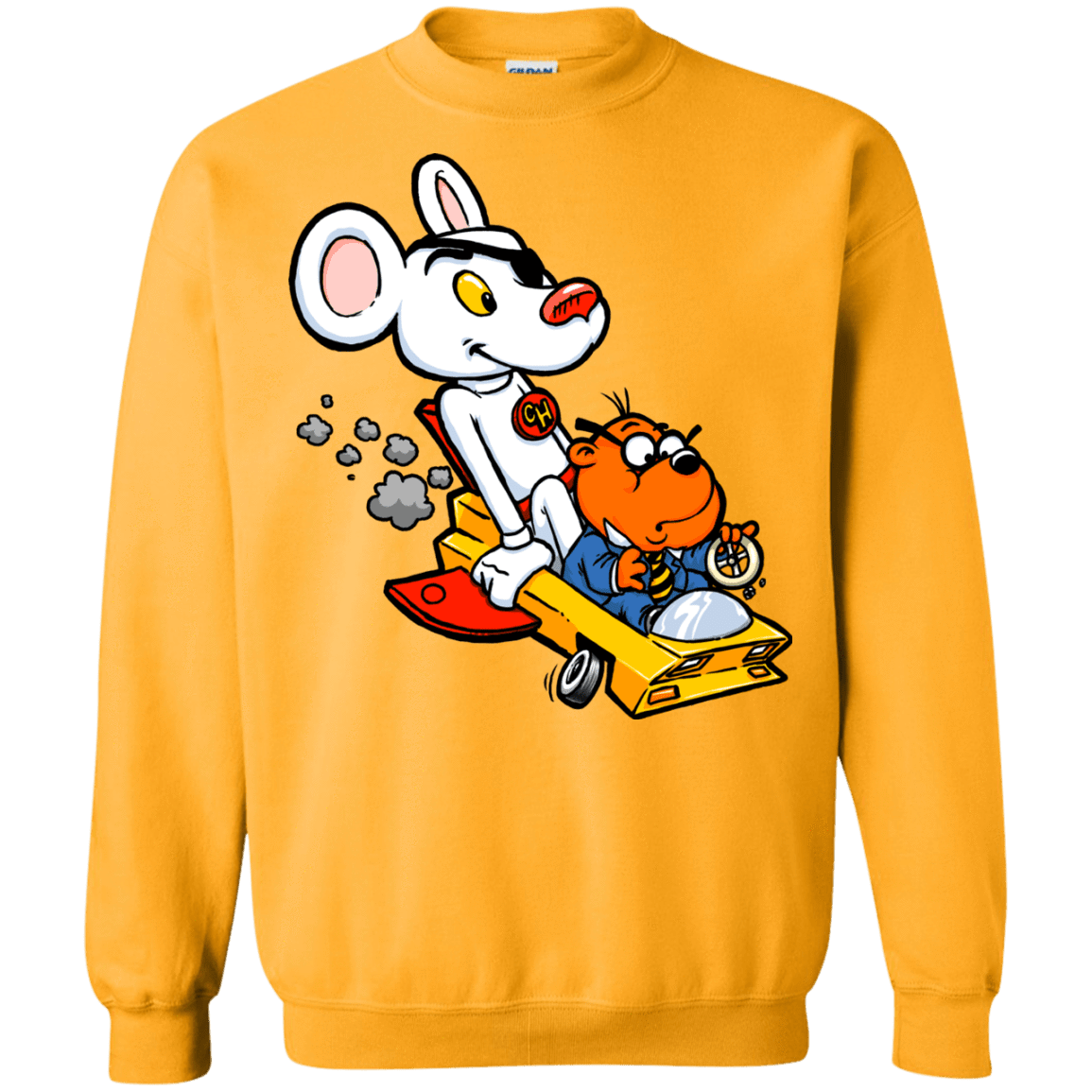 Sweatshirts Gold / Small Danger Mouse Crewneck Sweatshirt