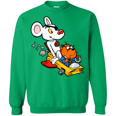 Sweatshirts Irish Green / Small Danger Mouse Crewneck Sweatshirt