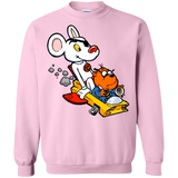 Sweatshirts Light Pink / Small Danger Mouse Crewneck Sweatshirt