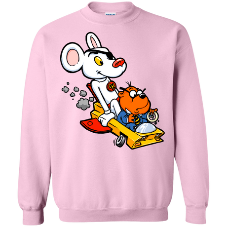 Sweatshirts Light Pink / Small Danger Mouse Crewneck Sweatshirt