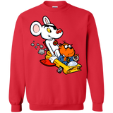 Sweatshirts Red / Small Danger Mouse Crewneck Sweatshirt