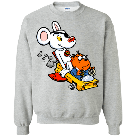 Sweatshirts Sport Grey / Small Danger Mouse Crewneck Sweatshirt