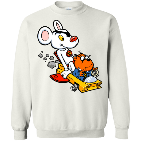 Sweatshirts White / Small Danger Mouse Crewneck Sweatshirt