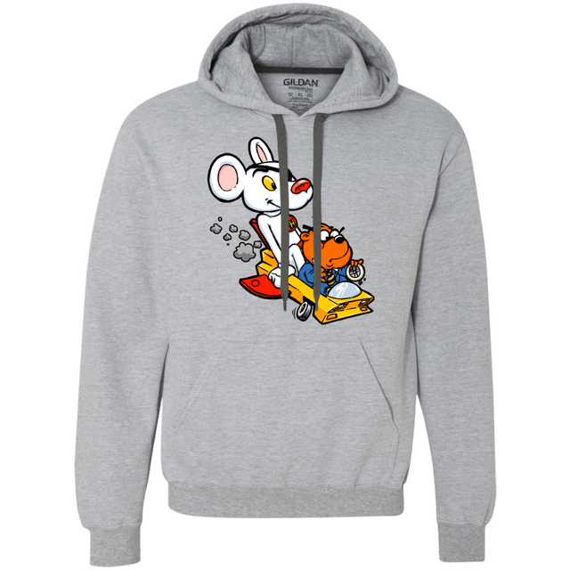 Sweatshirts Sport Grey / Small Danger Mouse Premium Fleece Hoodie