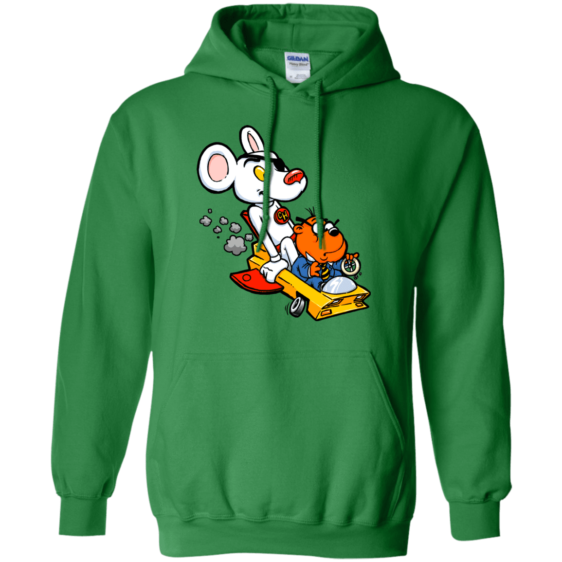 Sweatshirts Irish Green / Small Danger Mouse Pullover Hoodie