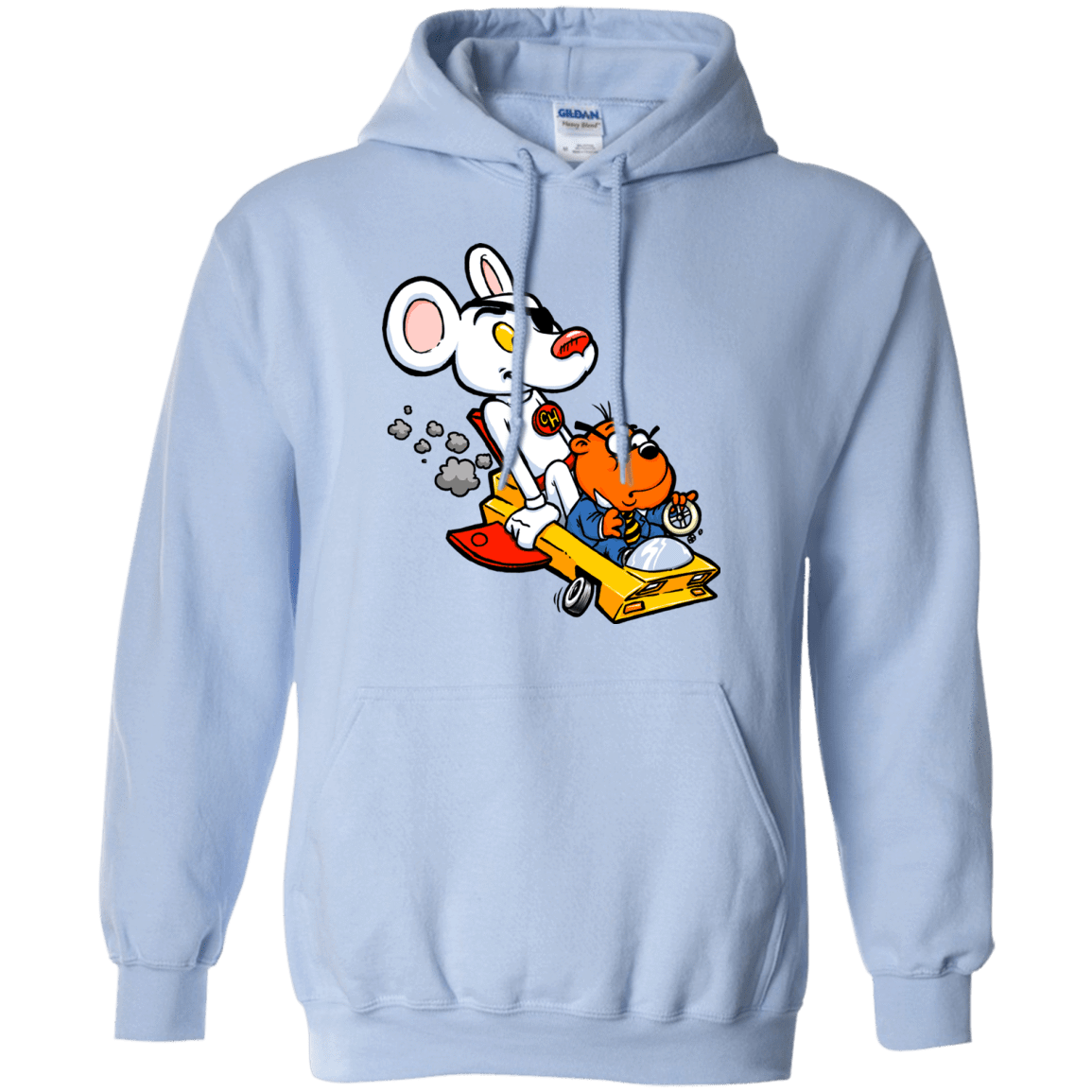 Sweatshirts Light Blue / Small Danger Mouse Pullover Hoodie