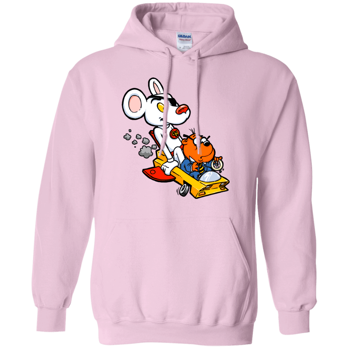 Sweatshirts Light Pink / Small Danger Mouse Pullover Hoodie
