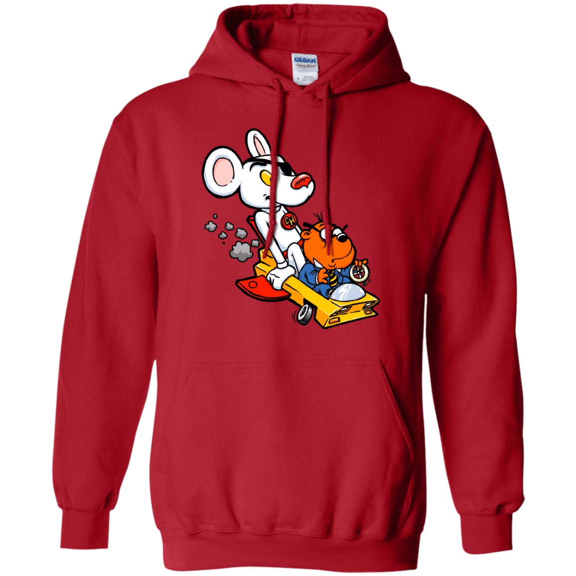 Sweatshirts Red / Small Danger Mouse Pullover Hoodie
