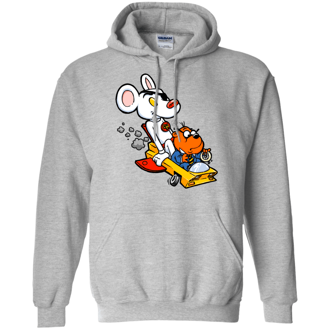 Sweatshirts Sport Grey / Small Danger Mouse Pullover Hoodie