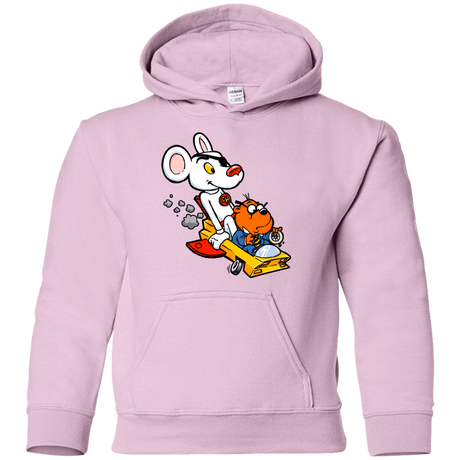 Sweatshirts Light Pink / YS Danger Mouse Youth Hoodie
