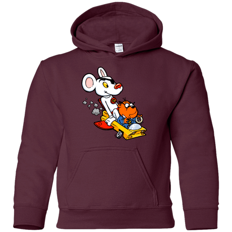 Sweatshirts Maroon / YS Danger Mouse Youth Hoodie