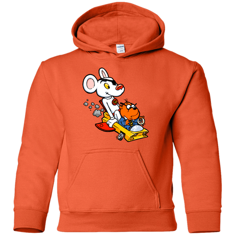 Sweatshirts Orange / YS Danger Mouse Youth Hoodie