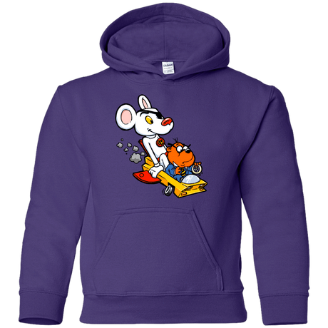 Sweatshirts Purple / YS Danger Mouse Youth Hoodie