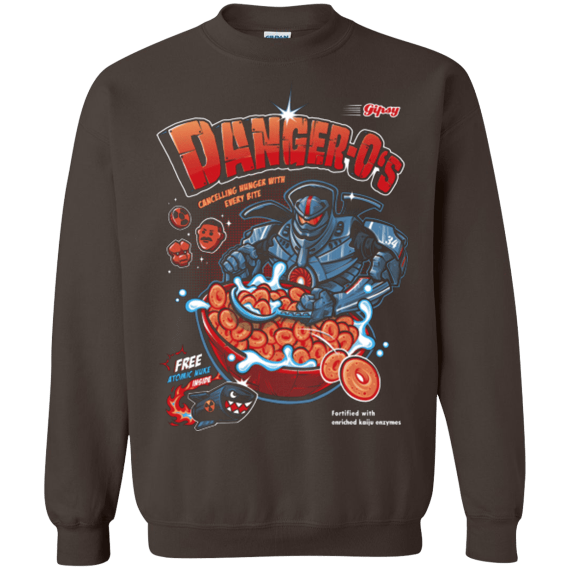 Sweatshirts Dark Chocolate / Small Danger O's Crewneck Sweatshirt