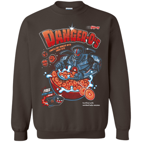 Sweatshirts Dark Chocolate / Small Danger O's Crewneck Sweatshirt