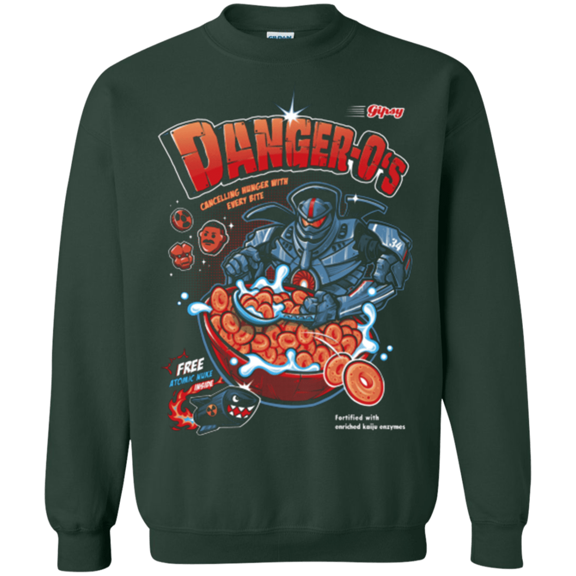 Sweatshirts Forest Green / Small Danger O's Crewneck Sweatshirt