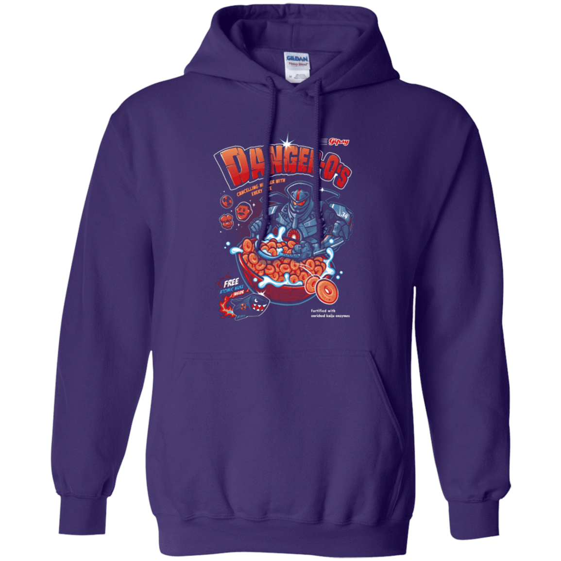 Sweatshirts Purple / Small Danger O's Pullover Hoodie